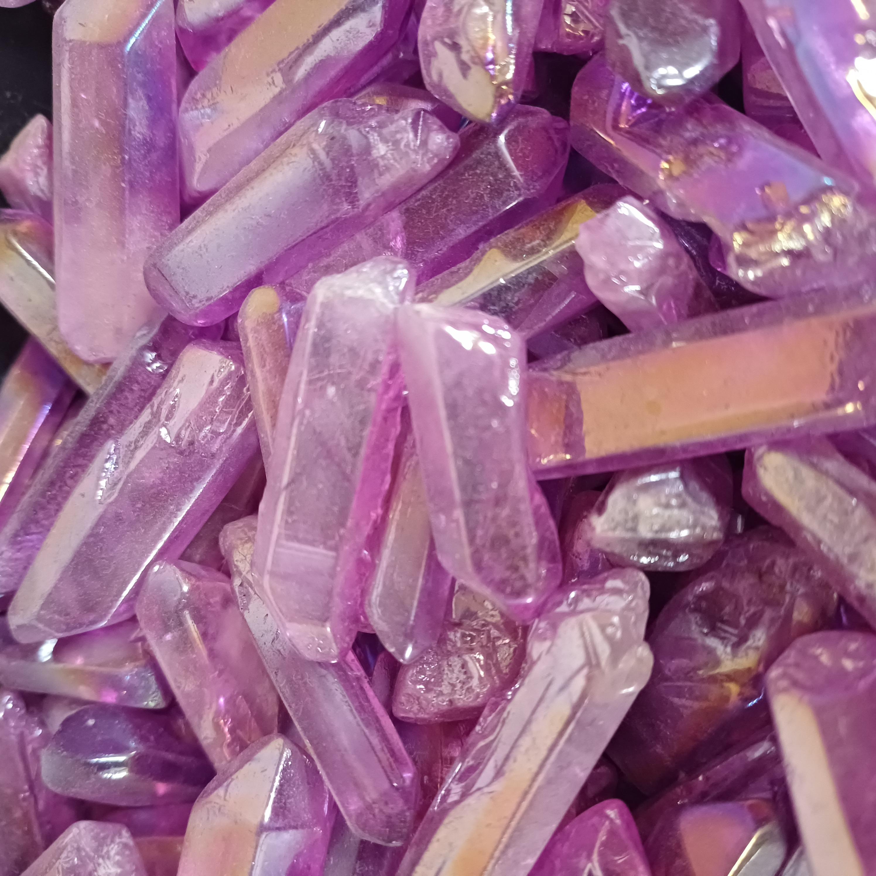 aura crystals , aura pencils , coated aura crystals , healing , energy , natural , pencils , crystals