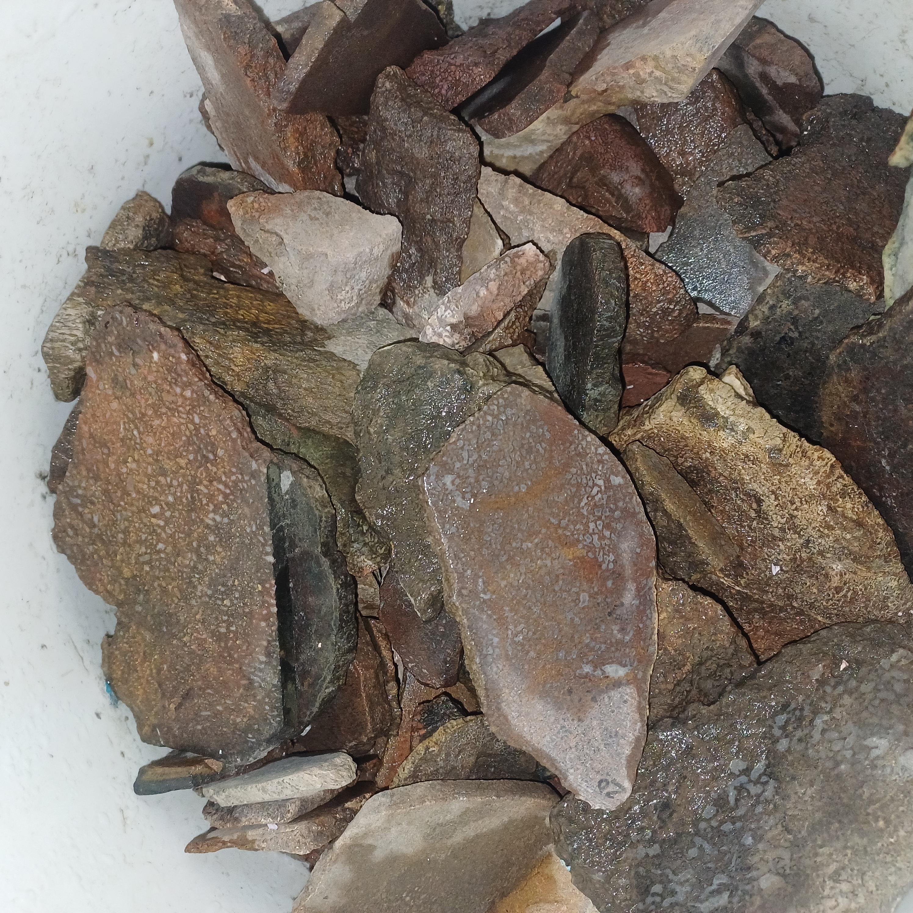 natural , rough , semi-precious gemstone rough , gemstone , dinosaur bone rough slices